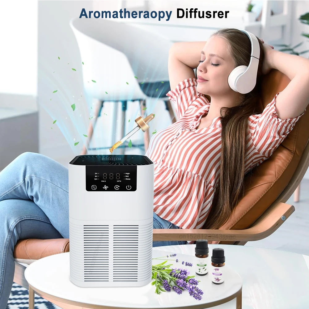 “Smart HEPA Air Purifier with Aromatherapy