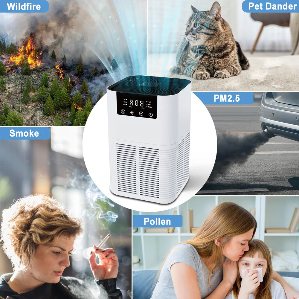 “Smart HEPA Air Purifier with Aromatherapy