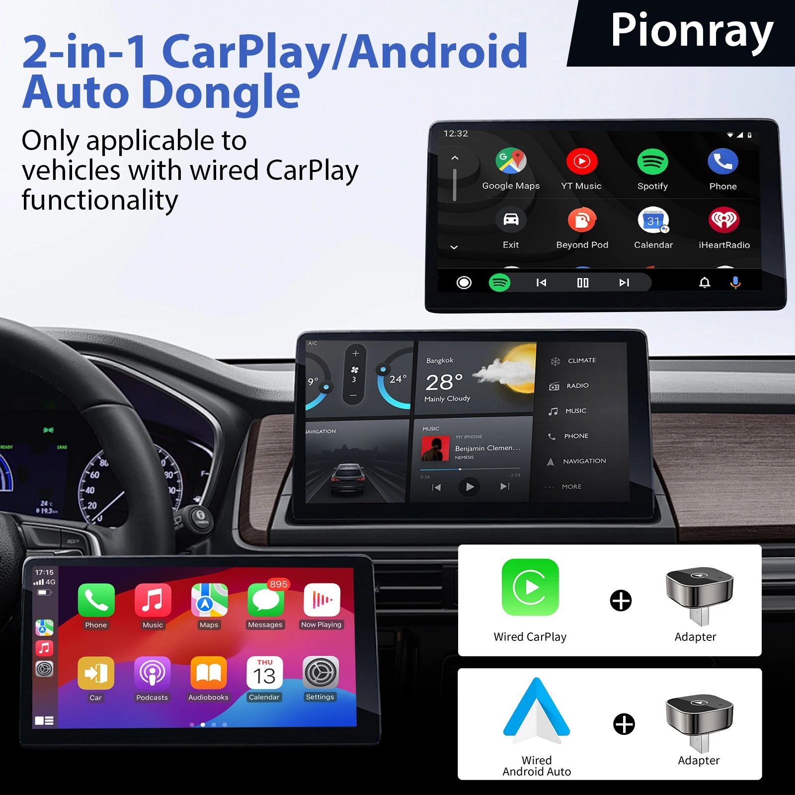 CarPlayX 2-in-1